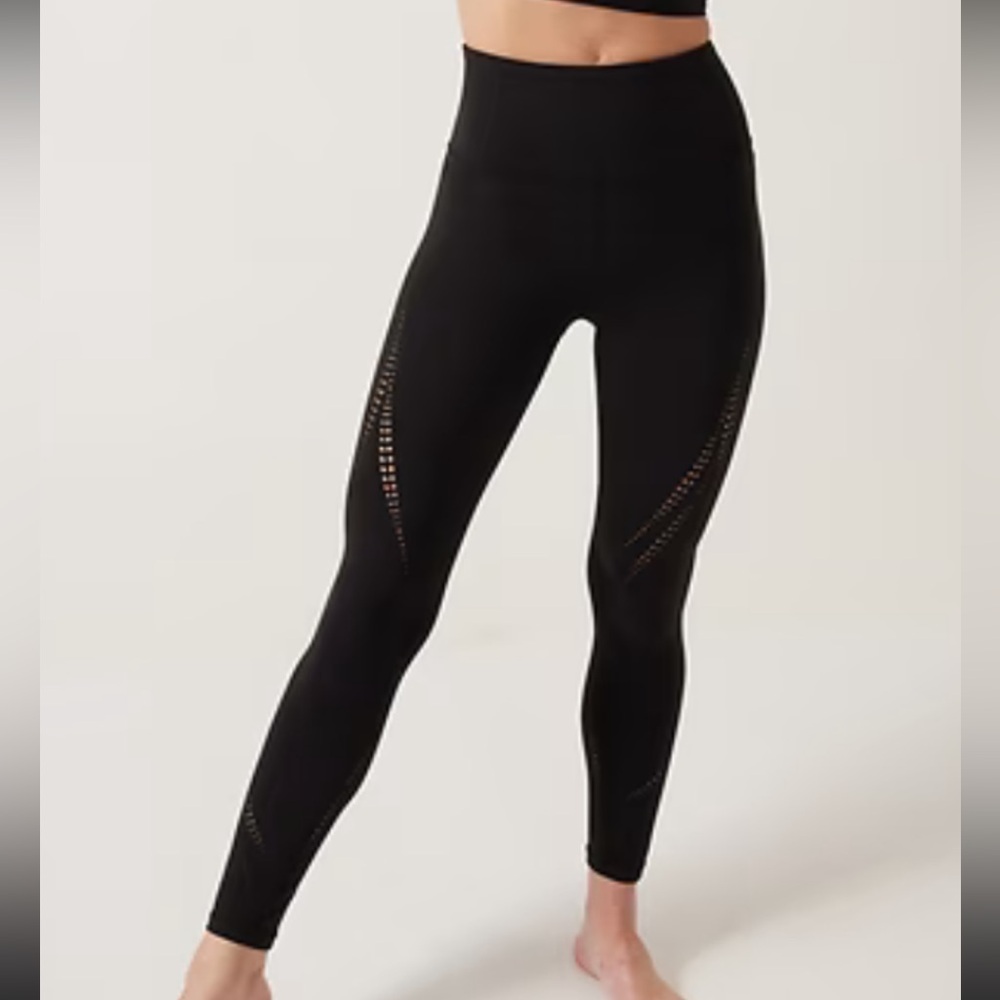 Athleta Black High-Waisted Leggings